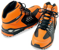 AZ56380 【下から7cmまで防水！】ミドルカット安全靴（反射材。滑りにくい。鉄先芯入り）