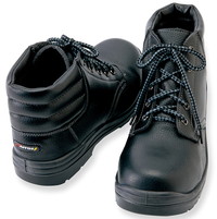 AZ59813 【静電気防止】滑りにくいミドルカット安全靴（先芯入り・頑丈で丈夫な・耐油性）