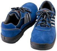 AZ59821 【静電気防止】滑りにくいスエード安全靴（先芯入り・頑丈で丈夫・耐油性・反射）