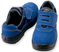AZ59822 【静電気防止】滑りにくいスエード安全靴（先芯入り・頑丈で丈夫・耐油性）