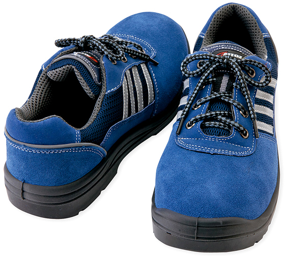 静電気防止のスエード安全靴