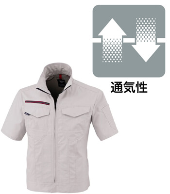 春夏用・通気性が良い作業服