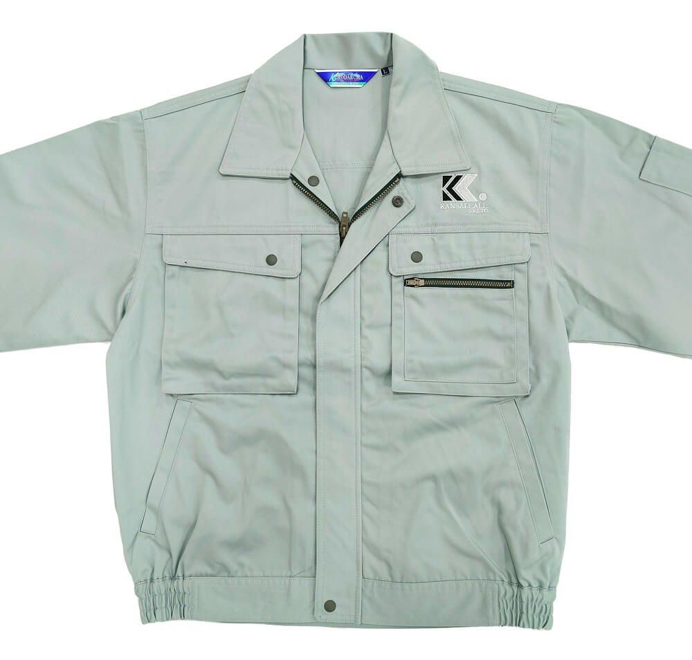 電気通信工事かんさいコール様のロゴ入りオリジナル作業服を製作