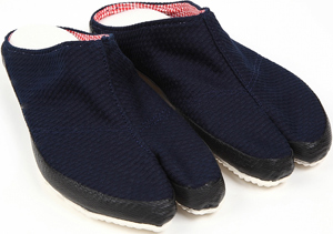 TKSG-WS1600805 （品番：刺子織り和風つっかけ）【刺子織り！】つっかけ地下足袋（日本製。綿100％）